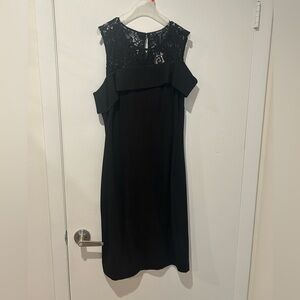 Rw and co black dress with lace